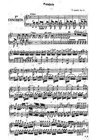 Lipinski - Violin concerto op.24 N3 - Piano part - First page